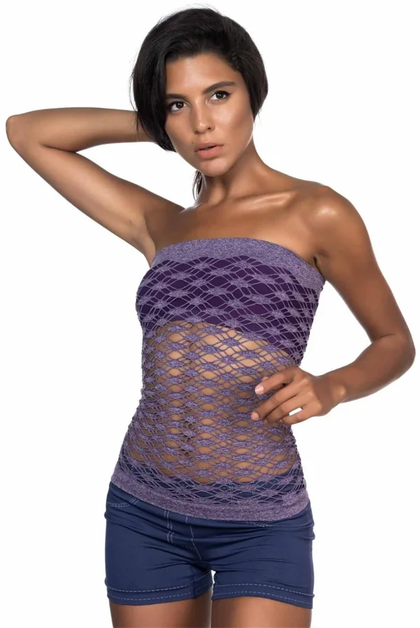 Arias Closet Mor MI Emay 5034 Fantazi Büstiyer Atlet Korse