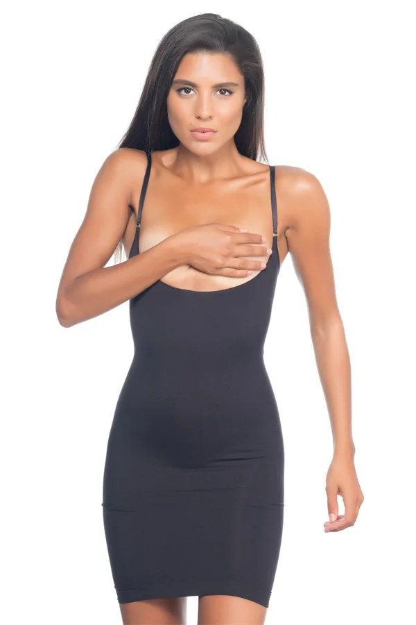 Arias Closet Siyah MI Emay 5060 Göğsü Açık Elbise Korse