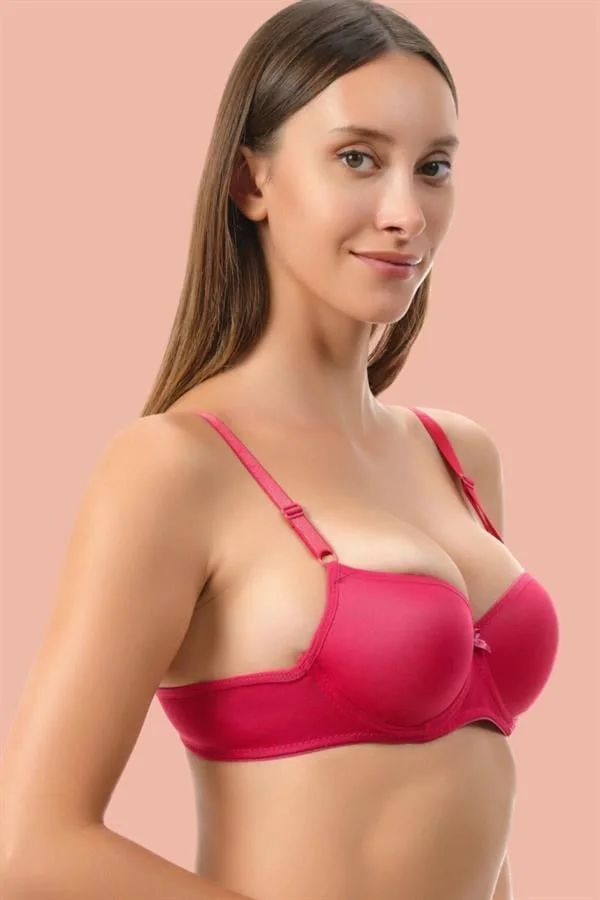 Arias Closet Kırmızı Dolgusuz Mikro Tek Sütyen