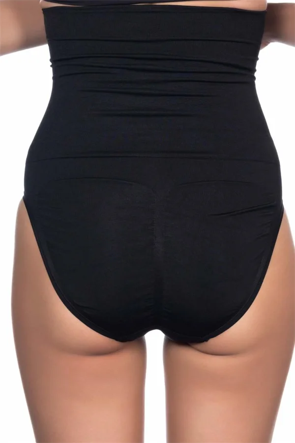 Siyah Yüksek Bel Double Slip Korse