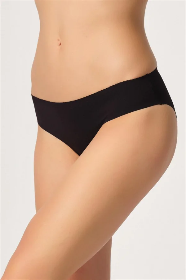 Arias Closet Siyah MI Emay 2701 Lazer Kesim Toparlayıcı Düşük Bel Külot Korse