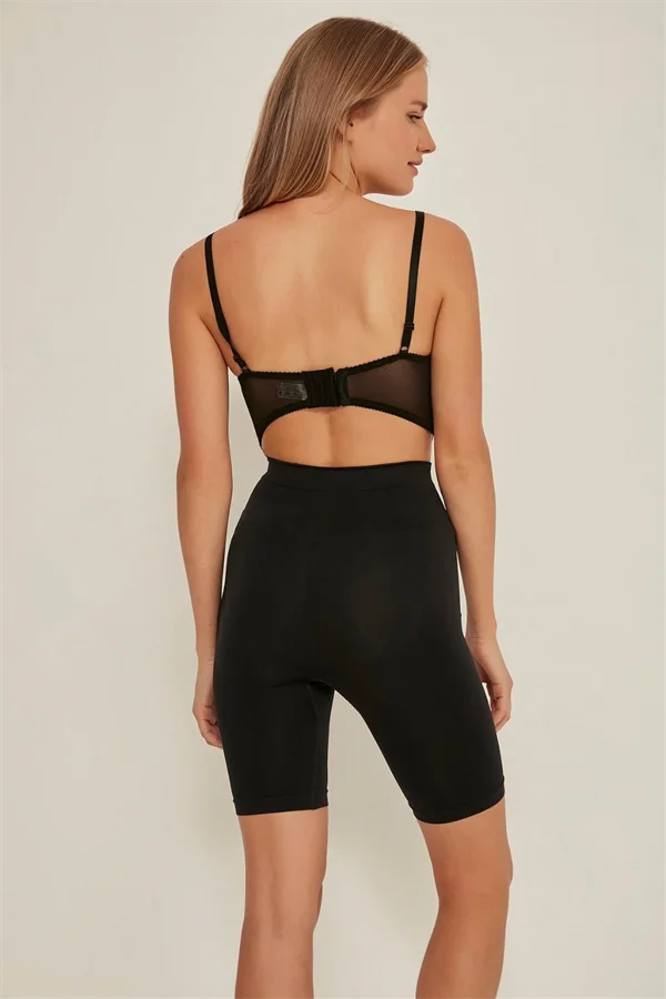 Arias Closet Siyah MI Emay 3005 Soft Uzun Paçalı Boxer Korse