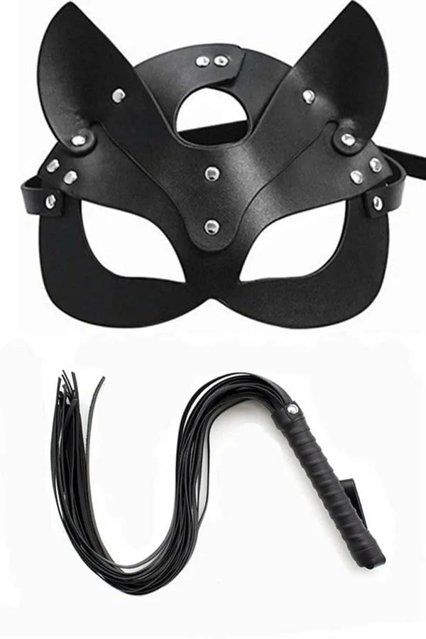 Arias Closet Kırbaç Maske Deri İkili Takım