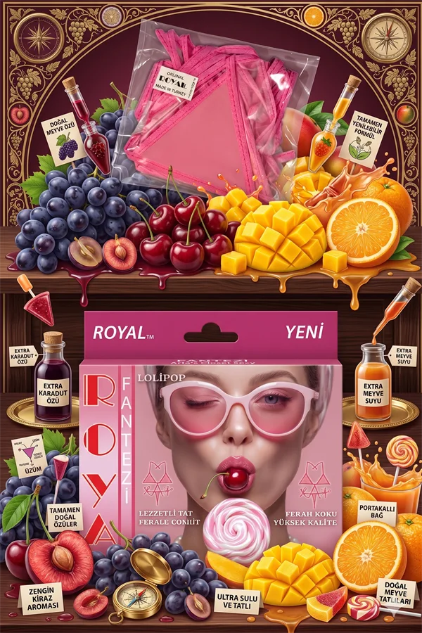 Arias Closet Fantezi Tüketilebilen Yenilebilir Lolipop Aromalı İç Çamaşırı Takımı