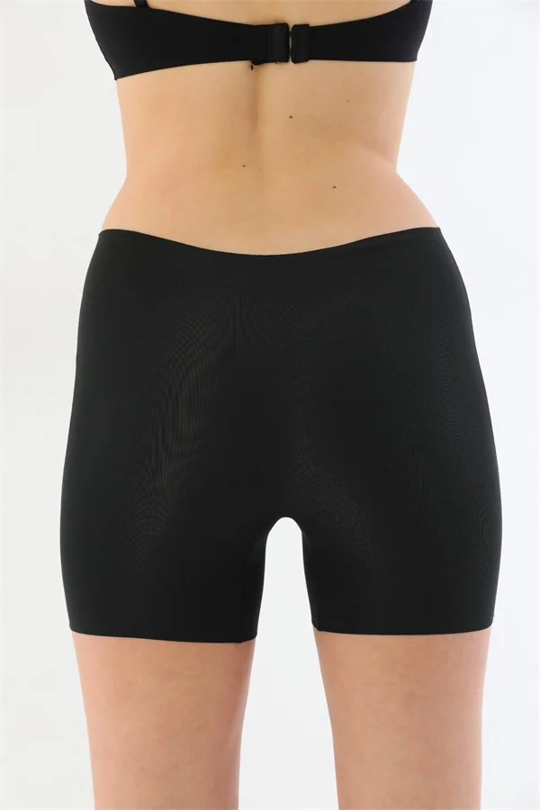 Arias Closet Siyah MI 2703 Lazer Kesim İz Yapmaz Hayalet Boxer