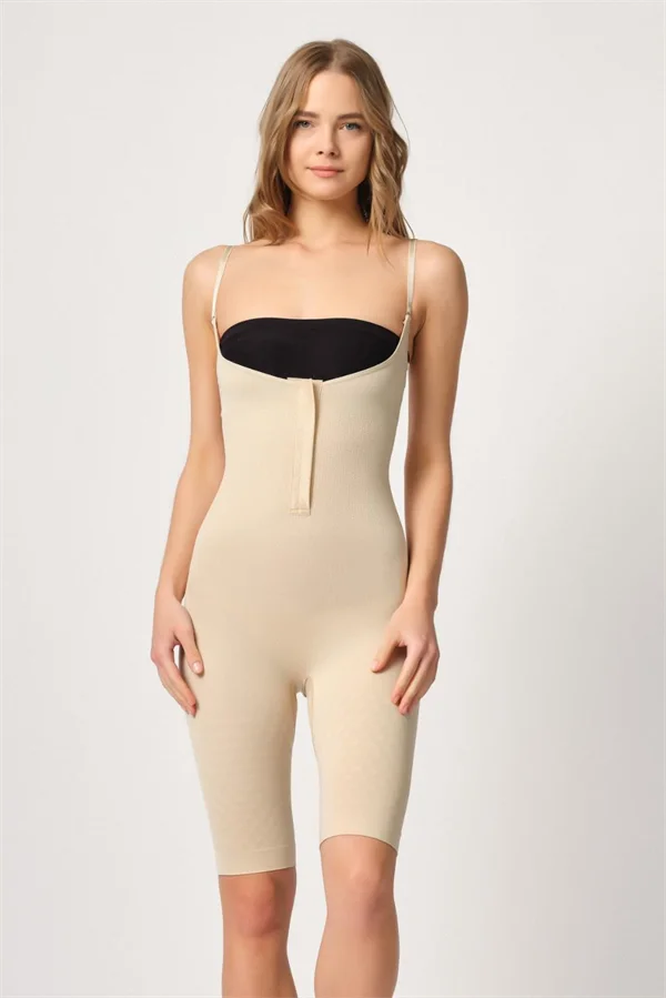 Arias Closet Ten MI Emay 2093 Ön Agraflı Göğsü Açık Paçalı Boy Korse