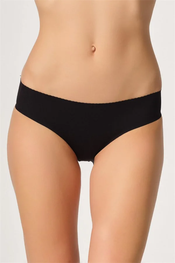 Arias Closet Siyah MI Emay 2701 Lazer Kesim Toparlayıcı Düşük Bel Külot Korse