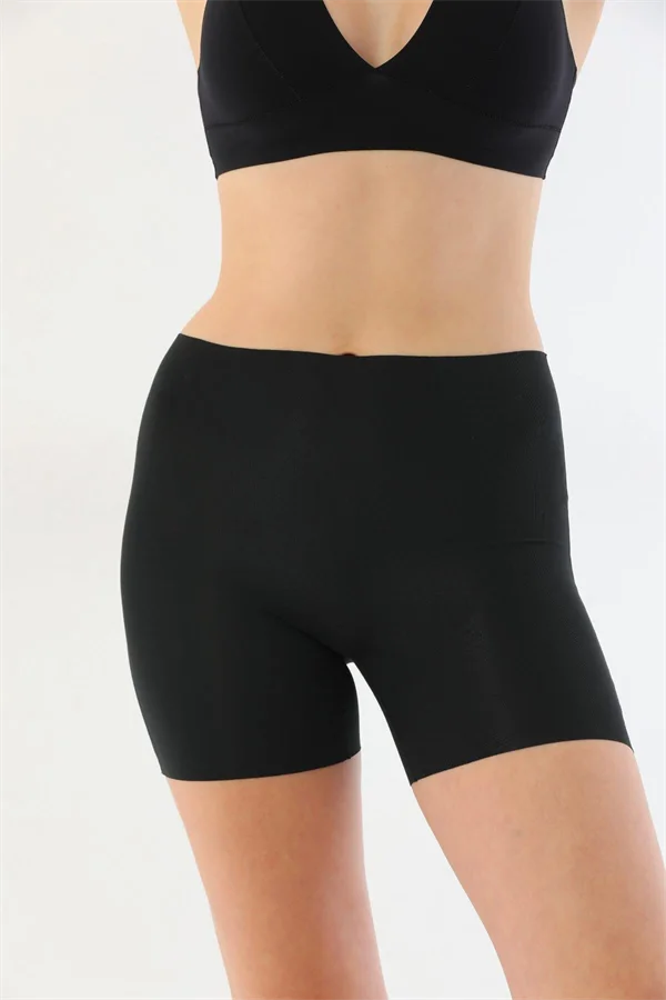 Arias Closet Siyah MI 2703 Lazer Kesim İz Yapmaz Hayalet Boxer