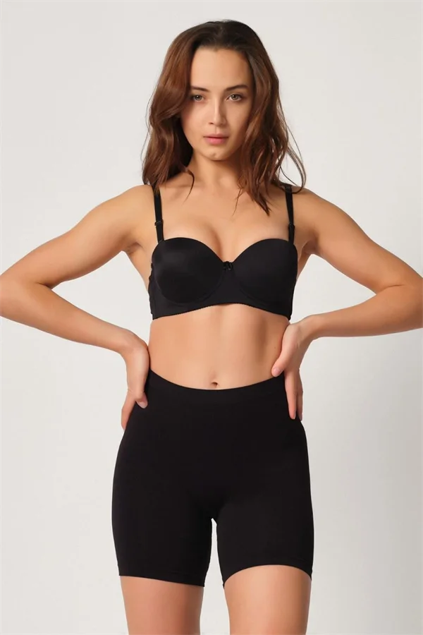 Arias Closet Siyah MI Emay 3003 Soft Paçalı Boxer