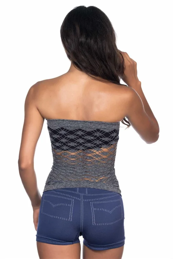 Arias Closet Gri MI Emay 5034 Fantazi Büstiyer Atlet Korse