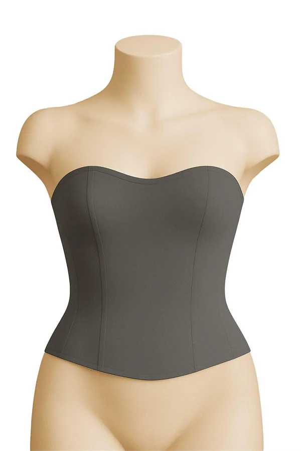 Arias Closet Gri MI Emay 9155 Terletici Korse Büstiyer