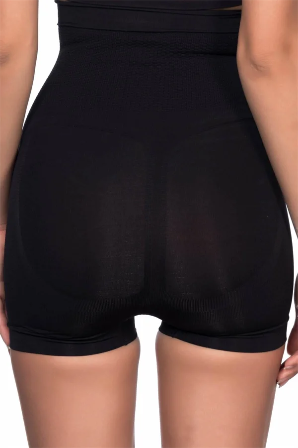 Arias Closet Siyah MI Emay 2055 Yüksek Bel Masajlı Boxer Korse