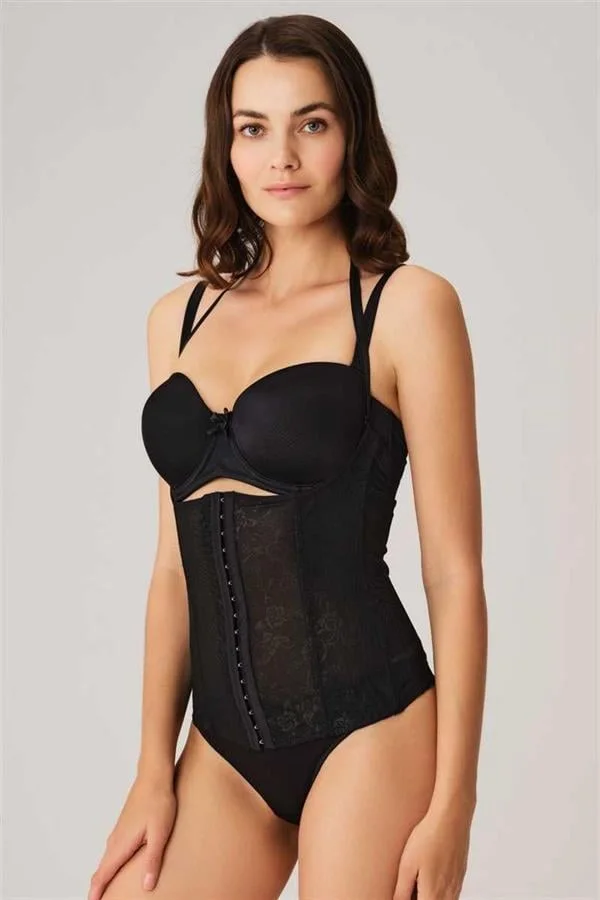 Arias Closet Toparlayıcı Bel İnceltici Dikişli Büyük Beden Kancalı Çıkabilen Askılı Sıkı Bel Korse