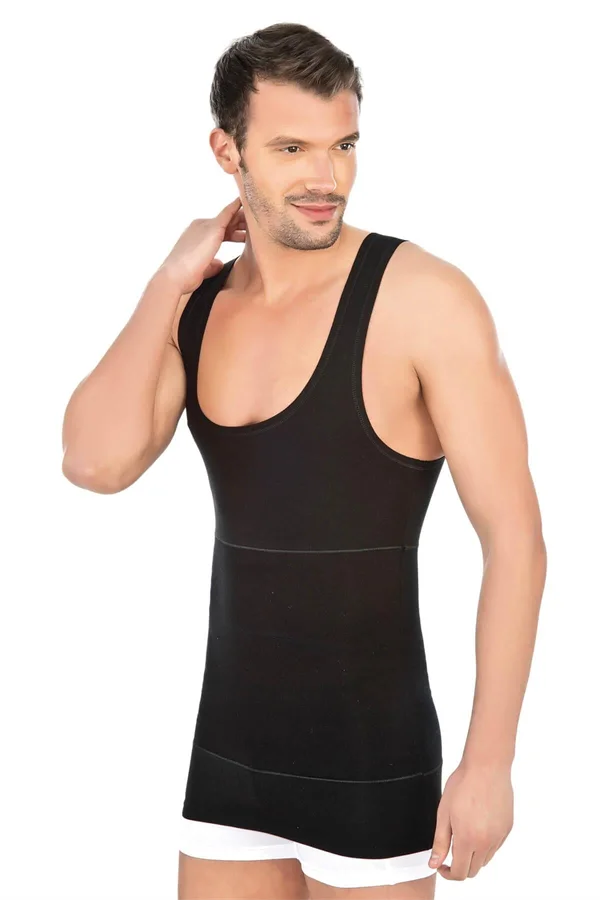 Arias Closet Siyah MI Emay 1400 Modal Cotton Erkek Atlet Korse