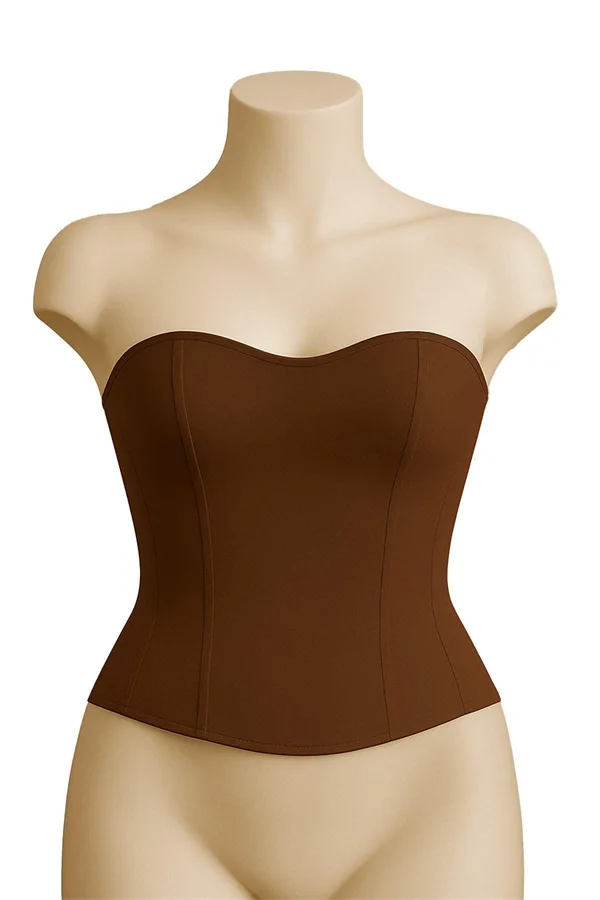 Arias Closet Kahverengi MI Emay 9155 Terletici Korse Büstiyer