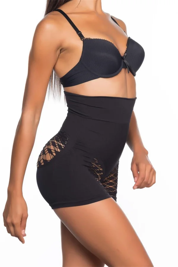 Arias Closet Siyah MI Emay 2064 Popo Açık Fantezi Boxer Korse