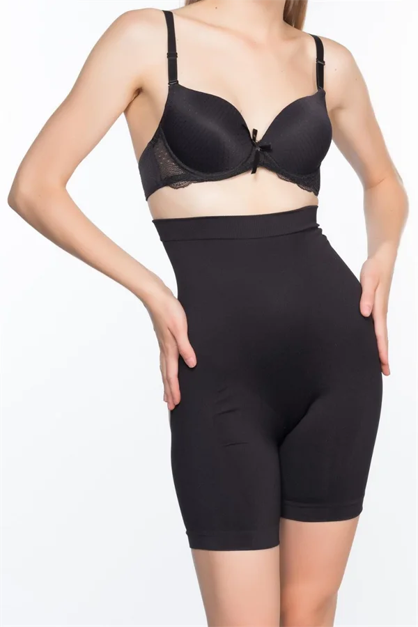Arias Closet Siyah MI Emay 2063 Popo Açık Paçalı Korse